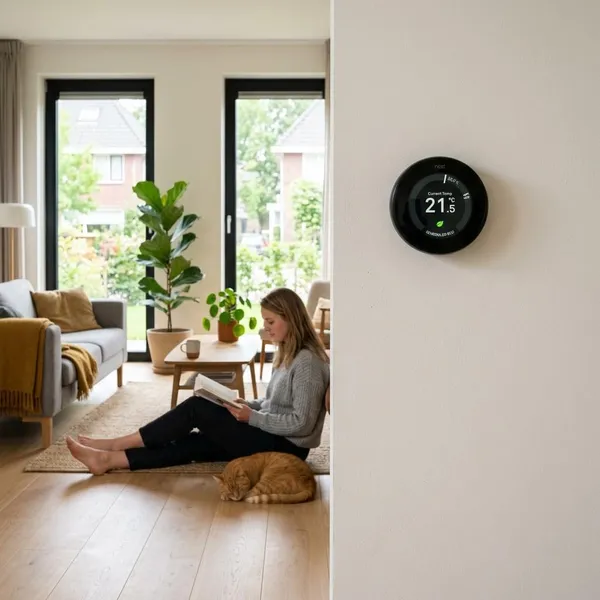 Wat levert een slimme thermostaat bij vloerverwarming op