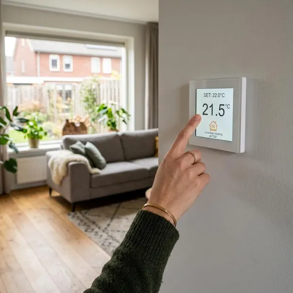 hoe werkt vloerverwarming met thermostaat