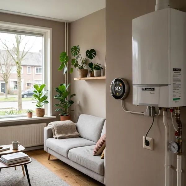 Slimme thermostaat op een oude cv-ketel