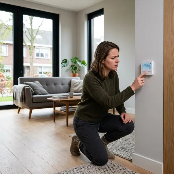thermostaat vloerverwarming werkt niet