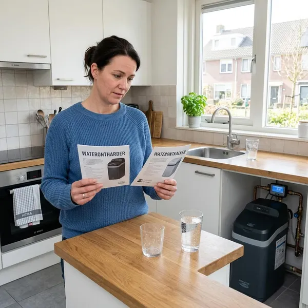 wat is het verschil tussen waterontharder en waterontkalker